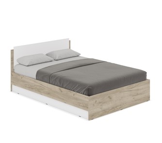 Спальная кровать Аманда А14, Серый дуб/Белый в Ирбите