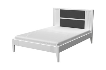 Кровать полутороспальная Бетти из массива сосны (Белый Античный) 140х200 в Асбесте