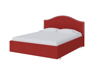 Кровать в спальню Classic 140х200, Велюр (Forest 13 Красный) в Первоуральске
