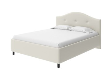 Полутороспальная кровать Como (Veda) 7 140x200, Экокожа (Белый) в Кушве