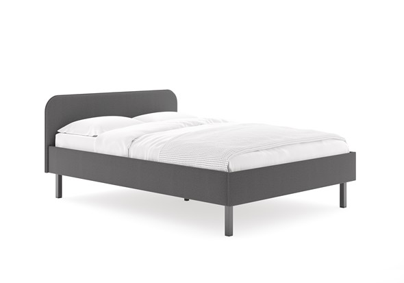 Полутороспальная кровать Hanna 140х200 с основанием (Багама серый) в Богдановиче - изображение