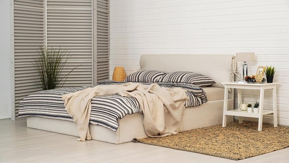 Полутороспальная кровать Керри 1400х2000 с подъёмным механизмом в Ревде - изображение