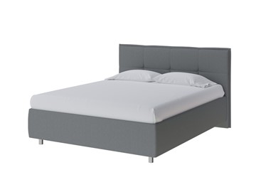 Кровать 1.5-спальная Lino 140х200, Рогожка (Savana Grey (серый)) в Первоуральске