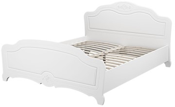 Спальная кровать Лотос (Белый) 140х200 в Кушве - предосмотр 1