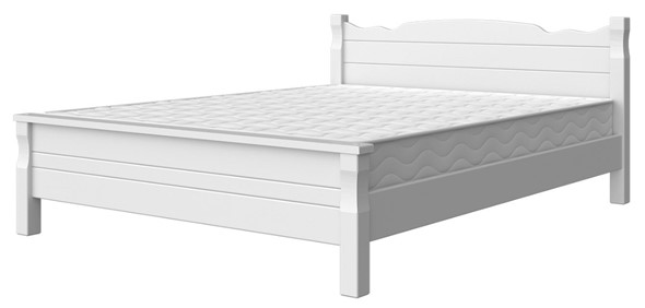 Кровать в спальню Мюнхен-4 (Белый античный) 160х200 в Кушве - изображение