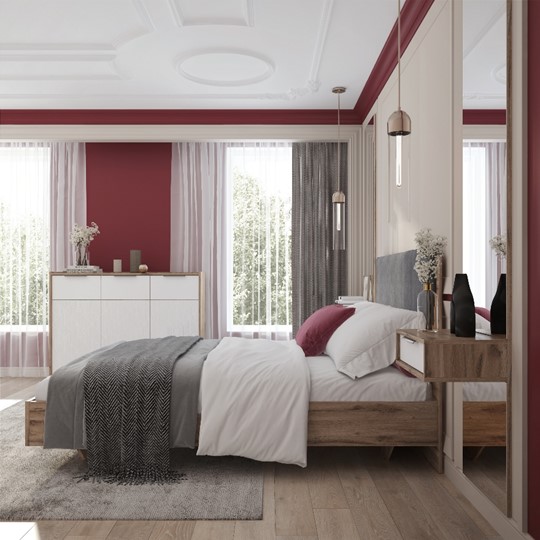 Кровать полутороспальная Николь (мод.1.1) 1,4 серый текстиль, с ортопедическим основанием в Екатеринбурге - изображение 4
