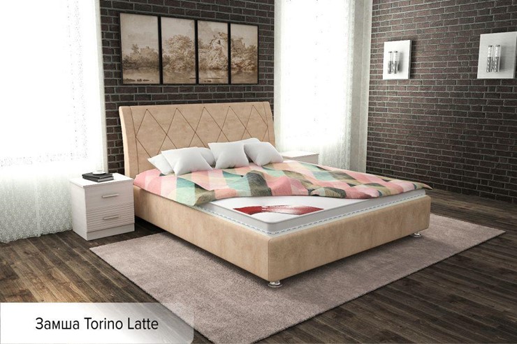 Спальная кровать Верона 140х200 (с основанием) в Первоуральске - изображение 13