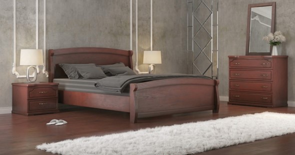 Кровать двуспальная Магнат 160*200 с основанием в Полевском - изображение