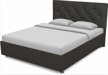Спальная кровать Моника 1400 с основанием (Nitro Brown) в Первоуральске