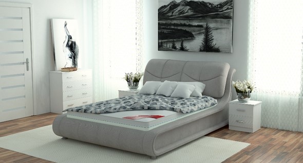 Кровать двуспальная Сицилия 180х200 (с основанием) в Екатеринбурге - изображение