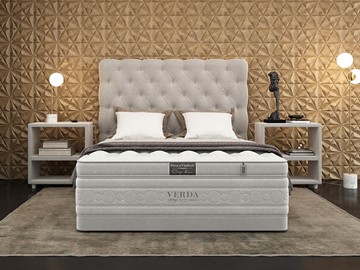 Кровать 2-спальная Cloud Compact/Basement 180х200, Флок (Велсофт Серый) в Первоуральске
