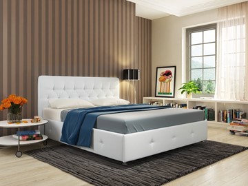 Кровать с механизмом Афина размер 140х200, Ideal 301.кож.зам в Екатеринбурге