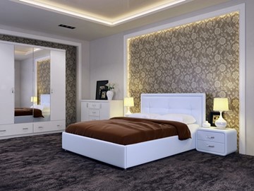 Полуторная кровать Adele размер 140*200 с основанием в Екатеринбурге - предосмотр