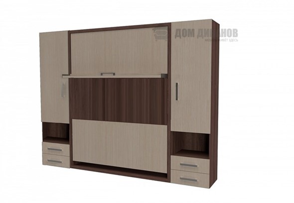 Кровать-трансформер Smart (ШЛ+К 1400+ШП), шкаф правый в Кушве - изображение