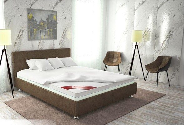 Кровать двуспальная Вена 180х200 (с основанием) в Екатеринбурге - изображение