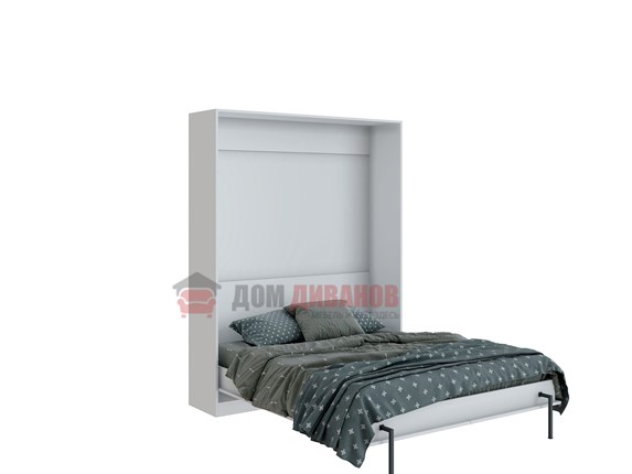Кровать-шкаф Велена 3, 1600х2000, цвет белый в Кушве - изображение