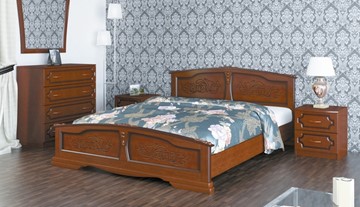 Спальная кровать Елена (Орех) 120х200 в Первоуральске