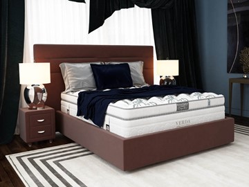 Кровать Modern/Island M 180х200, Флок (Велсофт Спелая слива) в Ревде