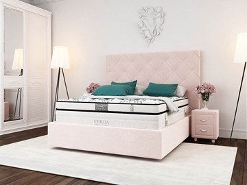 Кровать Style Compact/Island M 180х200, Флок (Велсофт Винтажный розовый) в Кушве