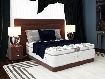 Кровать в спальню Modern/Basement 180х200, Флок (Велсофт Спелая слива) в Ирбите