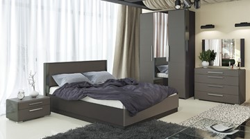 Модульная спальня Наоми №2, цвет Фон серый, Джут в Каменске-Уральском