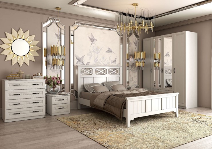 Модульная спальня Кантри (Белый) в Кушве - изображение