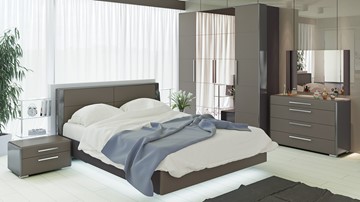 Модульная спальня Наоми №2, цвет Фон серый, Джут в Первоуральске - предосмотр 4