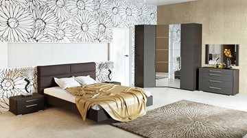 Модульная спальня Наоми №2, цвет Фон серый, Джут в Первоуральске - предосмотр 5