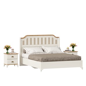 Гарнитур спальный Вилладжио, набор 3 (кровать 1600 с механизмом) в Ревде - предосмотр