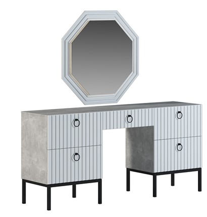 Косметический стол с зеркалом Бержер, Б 2.0.6 в Краснотурьинске - изображение