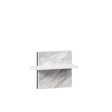 Полка навесная Норд 677.130 (Белый/Статуарио) в Асбесте - изображение