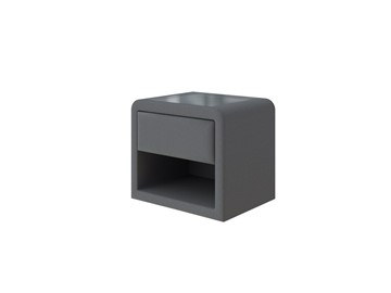 Прикроватная тумба Cube 52х41, Рогожка (Savana Grey (серый)) в Ревде