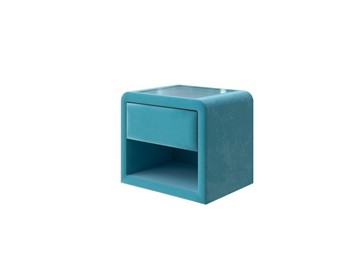 Прикроватная тумба Cube 52х41, Велюр (Shaggy Azure) в Ревде