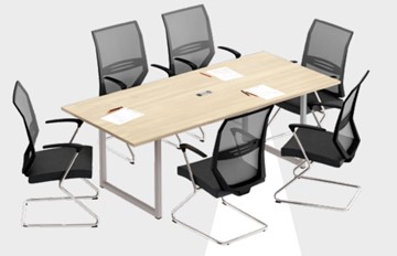 Комплект офисной мебели А4 (металлокаркас QUATTRO) белый премиум / металлокаркас белый в Екатеринбурге - предосмотр 8