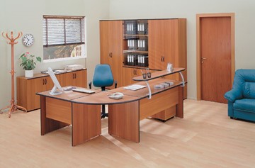Набор мебели в офис ДИН-Р (французский орех) в Краснотурьинске - предосмотр 3