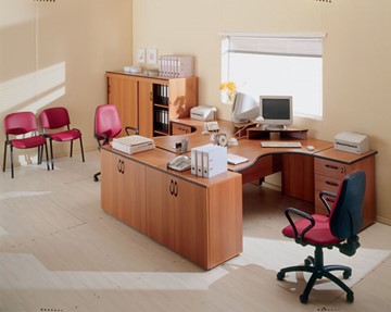 Набор мебели в офис ДИН-Р (французский орех) в Первоуральске - предосмотр 5
