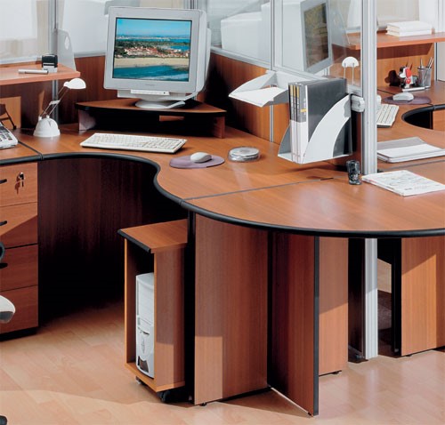 Набор мебели в офис ДИН-Р (французский орех) в Краснотурьинске - изображение 7