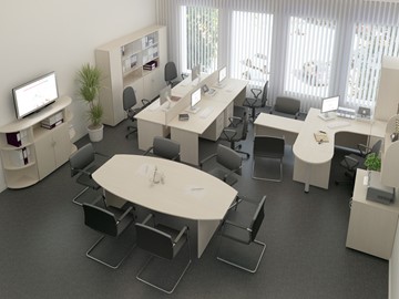 Офисный комплект мебели Комфорт (дуб шамони) в Екатеринбурге
