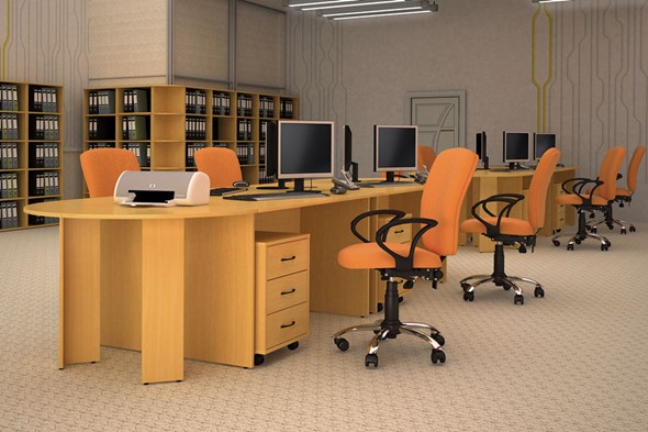 Мебель для персонала Классик рабочее место для опенспэйса (фрифло) в Краснотурьинске - изображение