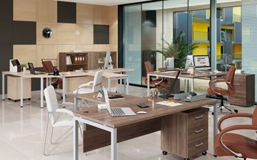 Офисный комплект мебели Xten S 1 - один стол с приставным брифингом в Ревде