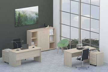 Мебель для персонала Twin для 2 сотрудников со шкафом для документов в Каменске-Уральском