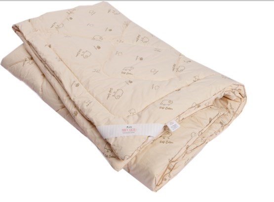 Одеяло Овечья шерсть, теплое, ПВХ, тик в Ирбите - изображение