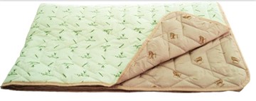 Одеяло «Зима-Лето», ткань: тик, материалы: бамбук/верблюжья шерсть в Асбесте