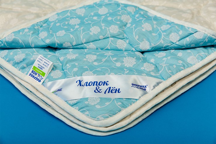 Одеяло легкое двуспальное Хлопок &  Лен в Артемовском - изображение 1