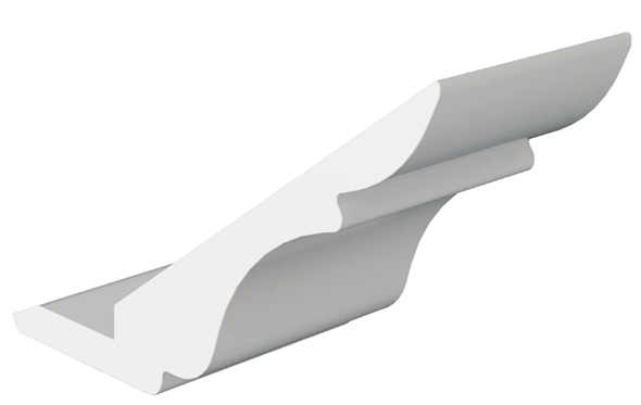 Элемент карниза стыковочный прямой Атланта (белый) в Ревде - изображение