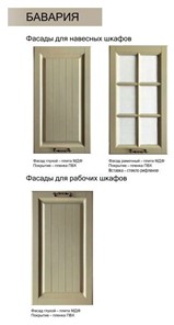 Дверь Бавария (Декор) L297 Шкаф навесной в Екатеринбурге - предосмотр 1