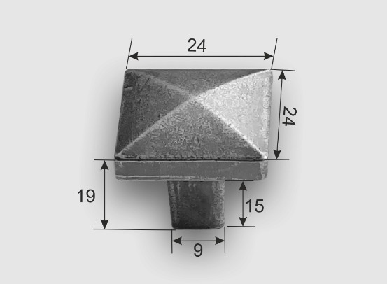 Ручка кнопка 0001 (0) Античное серебро в Екатеринбурге - изображение 1