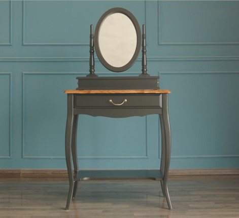 Туалетный стол Leontina с зеркалом (ST9321BLK) Черный в Первоуральске - изображение