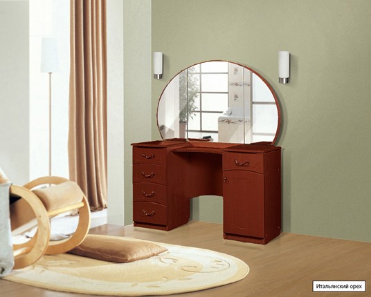 Косметический стол №4, Ивушка-5, цвет Итальянский орех в Ревде - изображение