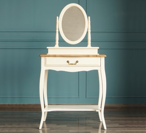 Туалетный стол Leontina с зеркалом (ST9321) Бежевый в Кушве - изображение